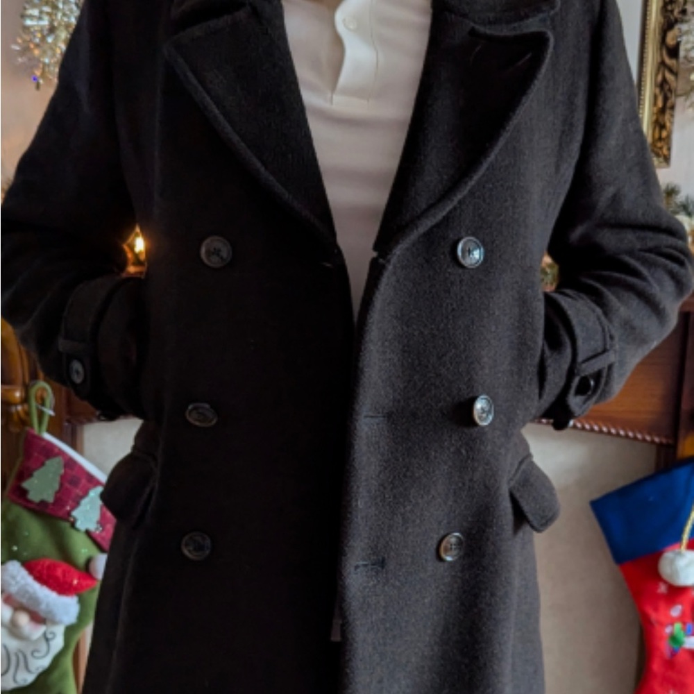 Ted Baker - Brown Peacoat Wool